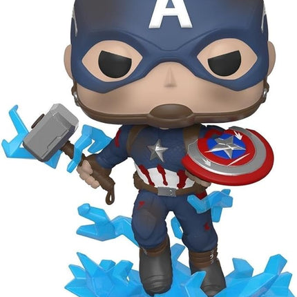Funko Pop! Marvel: Avengers Endgame - Captain America with Broken Shield & Mjoinir