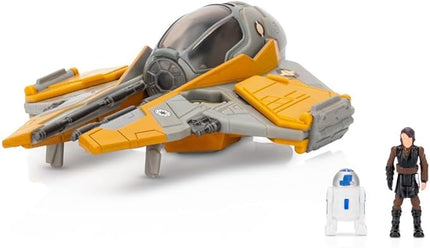 Star Wars Micro Galaxy Squadron Anakin's Jedi Interceptor (Armada Edition) Mystery Bundle - 3-Inch and 2.5-Inch Vehicles with Accessories (Amazon Exclusive)