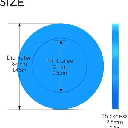 100 Custom Plastic Bar Tokens, Full-Color Print Your Photo and Text, Suitable for Party, Event Promotion, Business Card, Store Coupons, Card and Board Games
