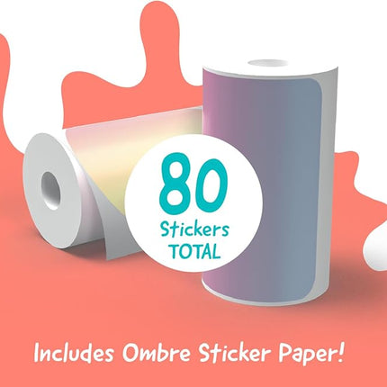 Hello Blink - Sticker Maker - Refill Pack with 80 Glitter Stickers - Children Ages 8+