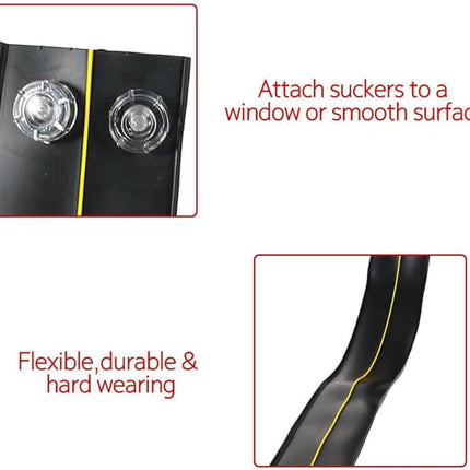 Flex Track 15 Ft Starter Set, with 4 Small Racecars，Suitable for Hot Wheels and Diecast 1/64th Cars，Long Roll-Type Portable Racing Track Suitable for Children Aged 3 and Above. (Black)