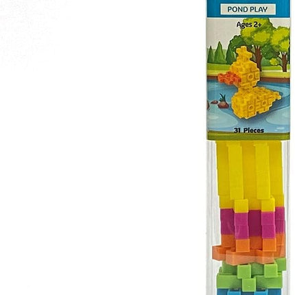 KADU DA Pond Play Duck 31 Piece Set - STEM/STEAM Building + Construction Toy, for Open + Imaginative Play