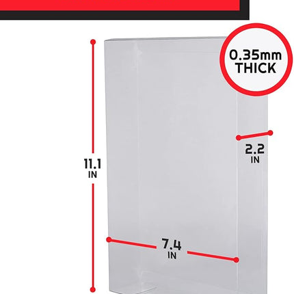 EVORETRO Plastic Box Case Protector for Hasbro Star Wars 40th Anniversary Edition 6 inches Carded Toy Action Figures - 12 Pack - 0.35mm Clear, Scratch, Dust, Impact, Resistant Protective Case