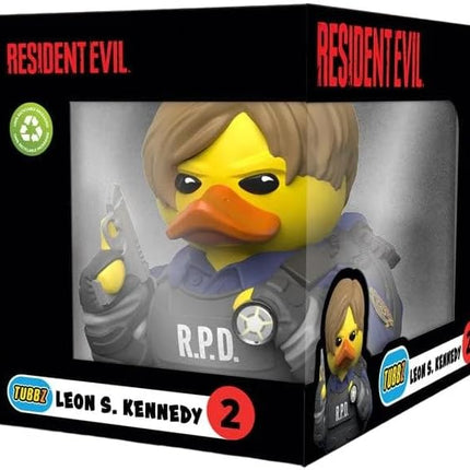 TUBBZ Boxed Edition Leon S. Kennedy Collectible Vinyl Rubber Duck Figure - Official Resident Evil Merchandise - Horror TV, Movies & Video Games