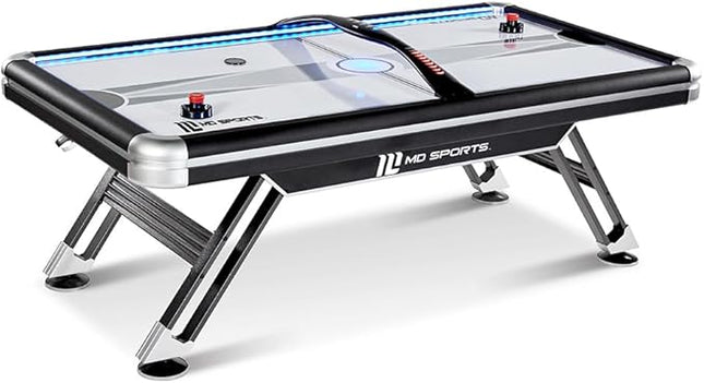 MD Sports Air Hockey Table with Arcade Electronic Scorer, Perfect for Family Game Rooms