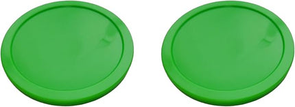 3.25-Inch (82mm) Fluorescent Air Hockey Pucks - Set of 2 - Durable 7mm Thick Pucks for Standard & Commercial Air Hockey Tables - High Visibility & Fast Gameplay