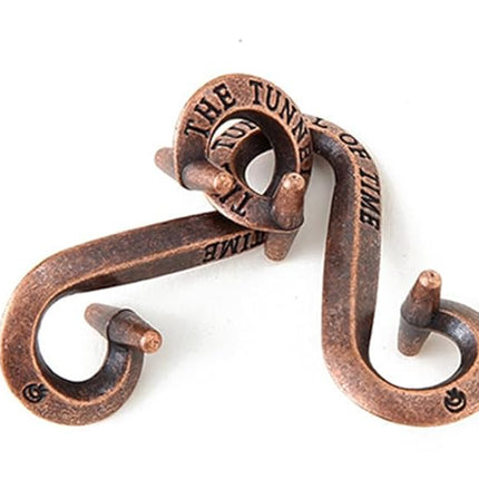 Brain Teaser Puzzles,5 Pieces Metal Cast Puzzle Games Toys for Kids and Adults IQ Test,IQ Educational Box for Teens