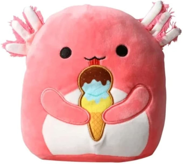 Squishmallow Official Kellytoy Plush Sea Life Squad Squishy Soft Plush Toy Animals (Archie Axolotl Ice Cream, 7.5 Inch)