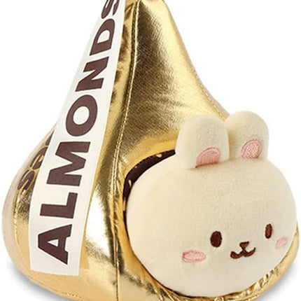 Anirollz Stuffed Animal Plush Toy - Official Hershey Kisses Chocolate Toy Blanket Outfitz Doll | Soft, Squishy, Warm, Cute, Comfort, Safe| Pillow with Bunny - Valentine's Day Gift 6" Bunniroll
