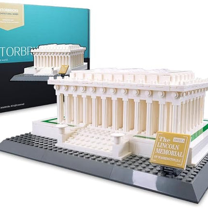 Architectural Lincoln Memorial Large Collection Building Set Model Kit and Gift for Adults (973 Pieces)