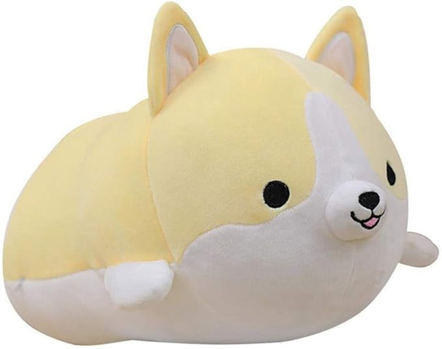 Corgi Dog Plush Pillow, Cute Shiba Inu Corgi Butt Stuffed Animal Toys Gifts for Bed, Valentine, Kids Birthday, Christmas (Yellow, 11.8inch)