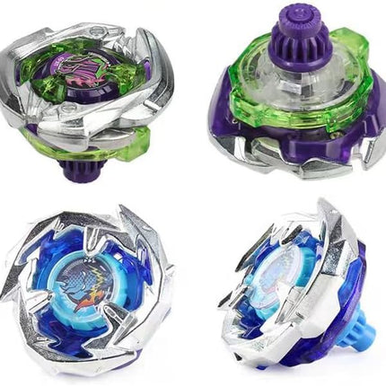 Battling Burst Gyro Blade Toy Set Gift 12 Burst Spinning Tops 2 Two Way Launchers Grip Starter for Boys Children Kids 6 8 10 12+ Battle Game with Portable Box