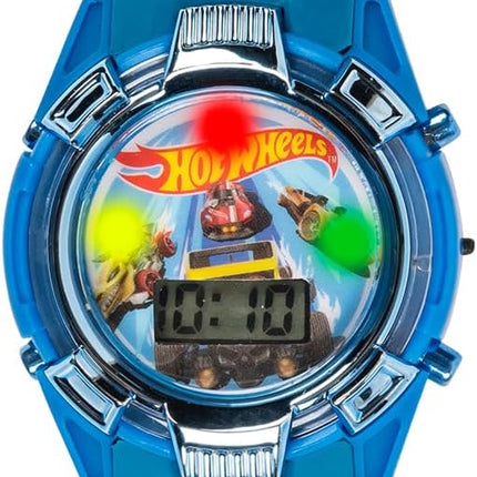 Hot Wheels Kids Watch – Light-Up LCD Display, Adjustable Comfortable Strap, Collectible Tin – Perfect for Boys and Girls