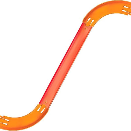 Racetrack Connectors Compatible with Hot Wheels,90 Degree Banked Turn,4 Packs，Upgrade Edition (Orange)