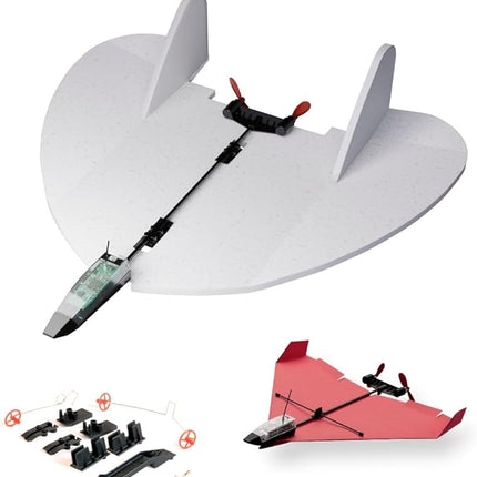 POWERUP 4.0 The Next-Generation Smartphone Controlled Paper Airplane Kit, RC Controlled. Easy to Fly with Autopilot & Gyro Stabilizer. for Hobbyists, Pilots, Tinkerers.