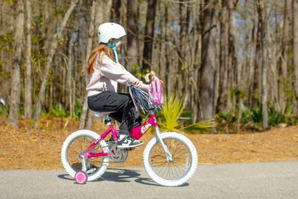 Dynacraft Barbie 12-18 Inch Girls BMX Bike for Age 3-9 Years - Fun and Stylish Design, Sturdy and Durable, Perfect for Kids Learning to Ride, Easy to Assemble, Ideal for Young Riders