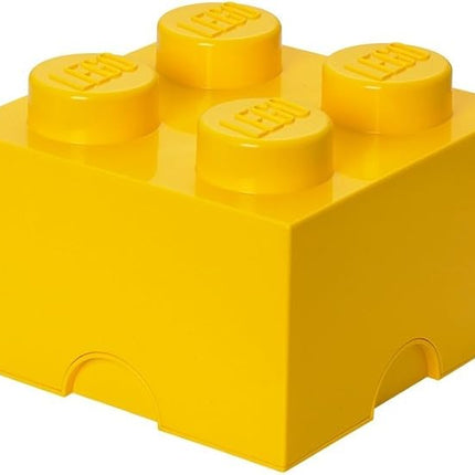 Room Copenhagen LEGO Storage Brick Drawer 4, 9-3/4 x 9-3/4 x 7-1/8 Inches, Bright Yellow (4003)