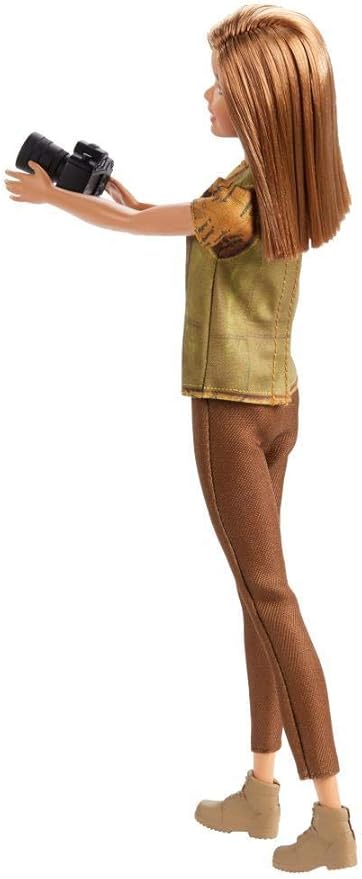Barbie Photojournalist Doll, Brunette, Inspired by National Geographic for Kids 3 Years to 7 Years Old