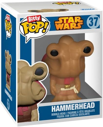 Funko Bitty POP! Star Wars - Luke, 4-Pack - Luke Skywalker, OBI-Wan Kenobi, Jawa and A Surprise Mystery Mini Figure - 0.9 Inch (2.2 Cm) Collectable - Stackable Display Shelf Included - Gift Idea