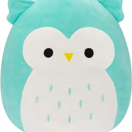 Squishmallows Original 14-Inch Winston Teal Owl - Large Ultrasoft Official Jazwares Plush