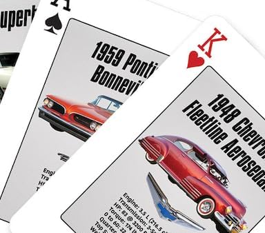 EuroGraphics American Muscle Cars Playing Cards Deck, 54 Classic Images