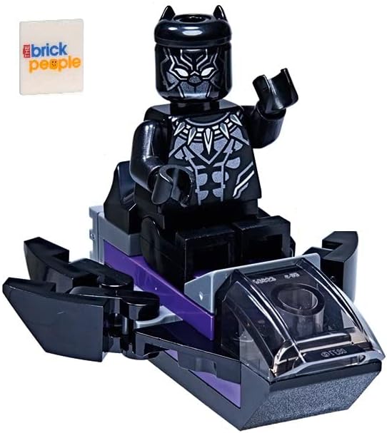 LEGO Marvel Superheroes: Black Panther Minifigure with Royal Talon Fighter and Black Cape