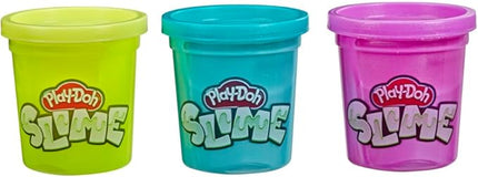 Play-Doh Brand Slime 3 Pack of Non-Toxic Slime - Yellow, Metallic Purple, & Metallic Teal