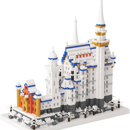Famous Architecture Model,Micro Blocks Building Sets,Germany Swan Stone Castle, 2790 PCS Mini Bricks Building Blocks, Gift for Adults and Teens