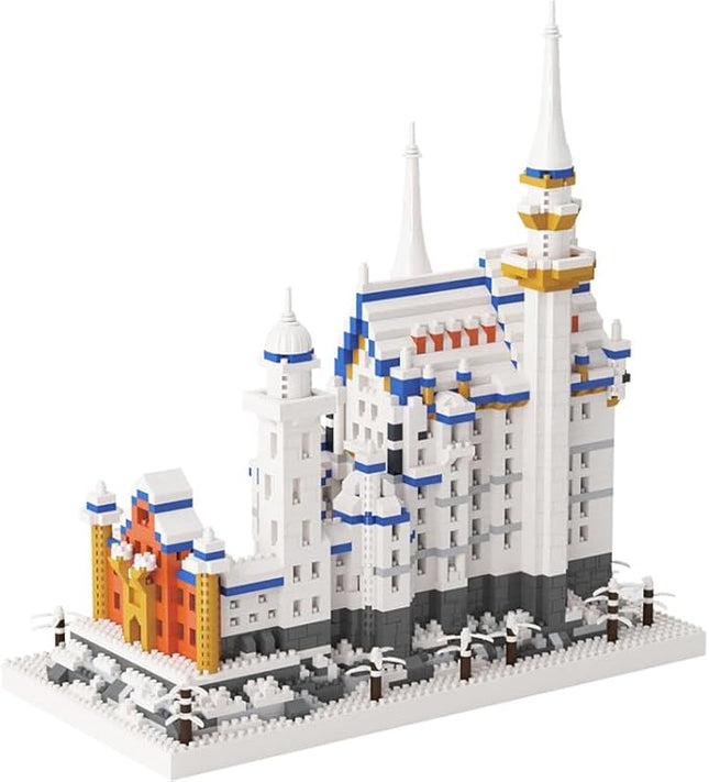 Famous Architecture Model,Micro Blocks Building Sets,Germany Swan Stone Castle, 2790 PCS Mini Bricks Building Blocks, Gift for Adults and Teens