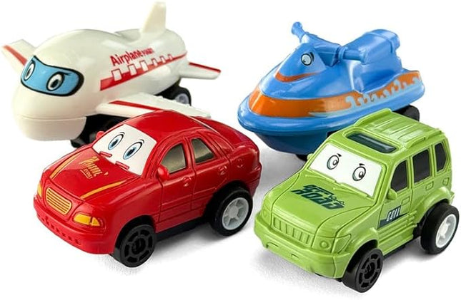 6-8 Year Old Boy Birthday Gift, Puzzle Racer Kids Car Track Set Puzzle Racer Car Track Set with Roadmap Puzzle Track Car Play Set Toys for 4 Year Old Boys (Jeep&Car&Airplane&Motorboat, Set4-1PCS)