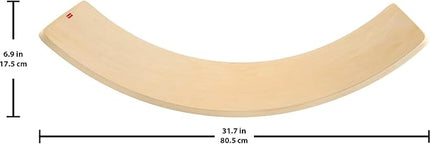 Fisher-Price Wood Montessori Toy Rockin' Balance Board, American Montessori Society Seal of Excellence, 31.7-Inch Wooden Motor Skills Learning Activity for Kids Ages 3+ Years(Amazon Exclusive)