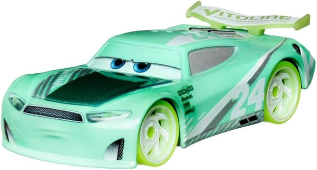 Hot Wheels Disney Cars Glow Racers Chase Racelott 1:55 Scale Diecast Vehicle