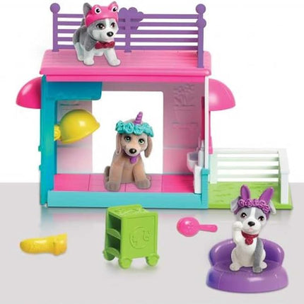 Barbie Pets Spa Day Playset, 8 Piece Connectible Playset with Pet Figures and Accessories, Kids Toys for Ages 3 Up by Just Play