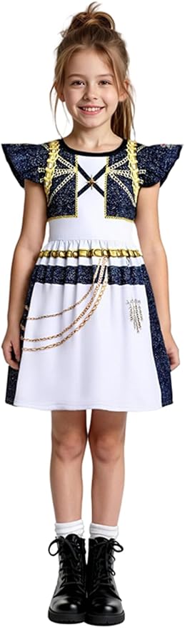 Girls Demon Pop Singer Hunters Costume 3-14 Years Stage Dance Idol Cosplay Outfit, Kids Halloween Costumes