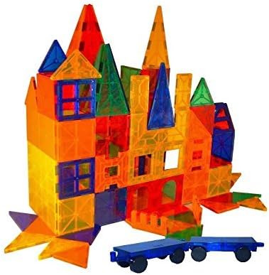 Mag-Genius Educational & Colorful Magnetic Building Blocks Set – 182+2-Piece Stackable Dynasty Series