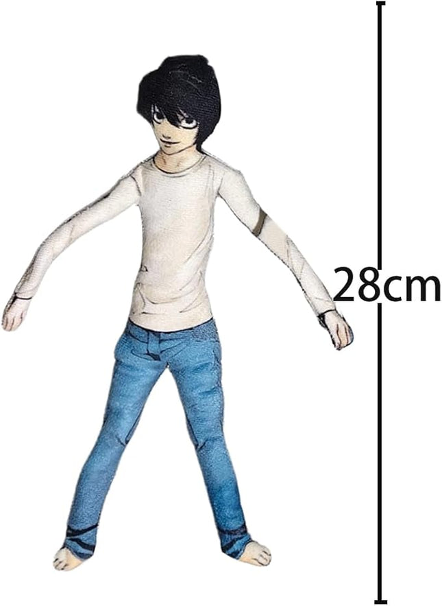 Light Yagami Plush Pillow Light Yagami Figure Soft Stuffed Funny Abstract Plush Throw Pillow Twistable L Smile Plush Cushion Sofa Decoration