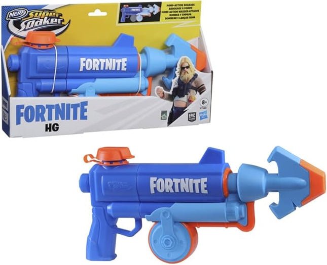 Nerf Super Soaker Fortnite HG Water Blaster - Pump-Action Soakage for Outdoor Summer Water Games - for Teens, Adults