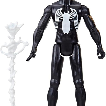 Marvel Epic Hero Series Symbiote Suit Spider-Man Action Figure, 4-Inch Toy with Accessory, Kids Ages 4 and Up, Medium