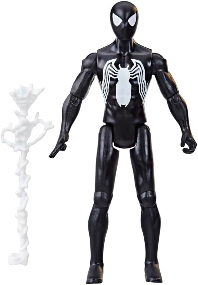 Marvel Epic Hero Series Symbiote Suit Spider-Man Action Figure, 4-Inch Toy with Accessory, Kids Ages 4 and Up, Medium