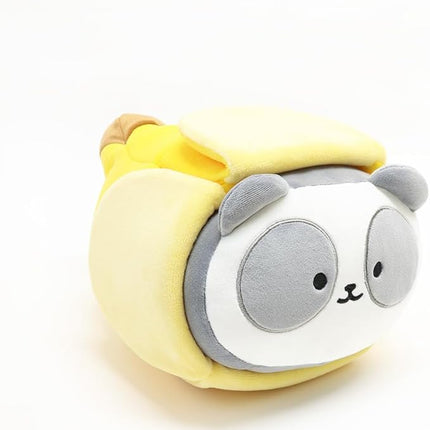 Anirollz Pandaroll Plush in Banana Outfitz (12") – Kawaii Medium Stuffed Animal with Removable Costume – Cute Squishy Plush Toy Gift for Girls & Collectors