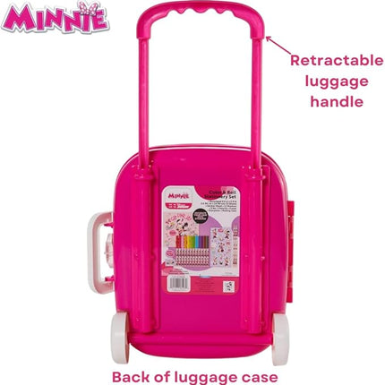 Innovative Designs Disney Minnie Mouse Color and Roll Activity Set with Carrying Case, Stickers, & Art Supplies