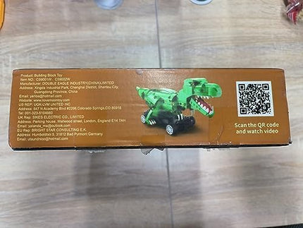 Yerloa Dinosaur Toys for Boys Age 8-12 5-7 6-7, Jurassic Building Kits for Kids 6 7 8 9 10 11 12 + Year Old, 343 Pcs Remote Control STEM Projects Building Blocks Sets Educational Birthday Easter Gifts