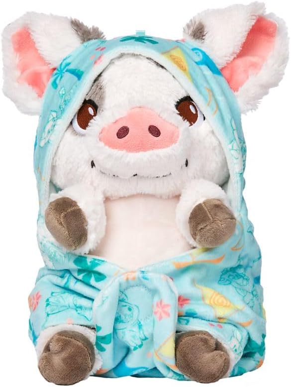 Disney Store Official Babies Collection: Pua Plush in Swaddle with Detailed Plush Features - Official Soft Toy - Stuffed Animals for Babies - Perfect for Fans & Kids