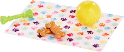 Barbie Pets and Accessories, Interactive Wagging & Nodding Puppy Playset with Pet Bed, 11 Total Animal-Themed Pieces