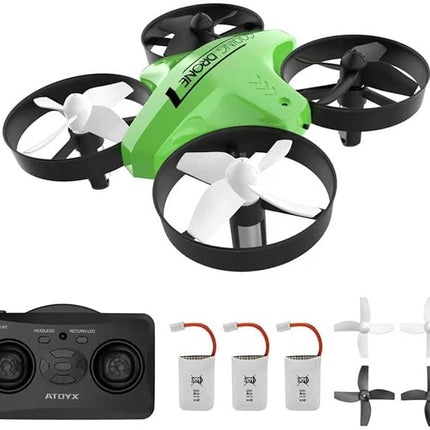 Mini Drone Easy to Fly Drone for Kids & Beginners, Indoor Outdoor Nano RC Helicopter Quadcopter with Auto Hovering, Headless Mode, Remote Control, Children's Day Gift for Boys Girls -Green