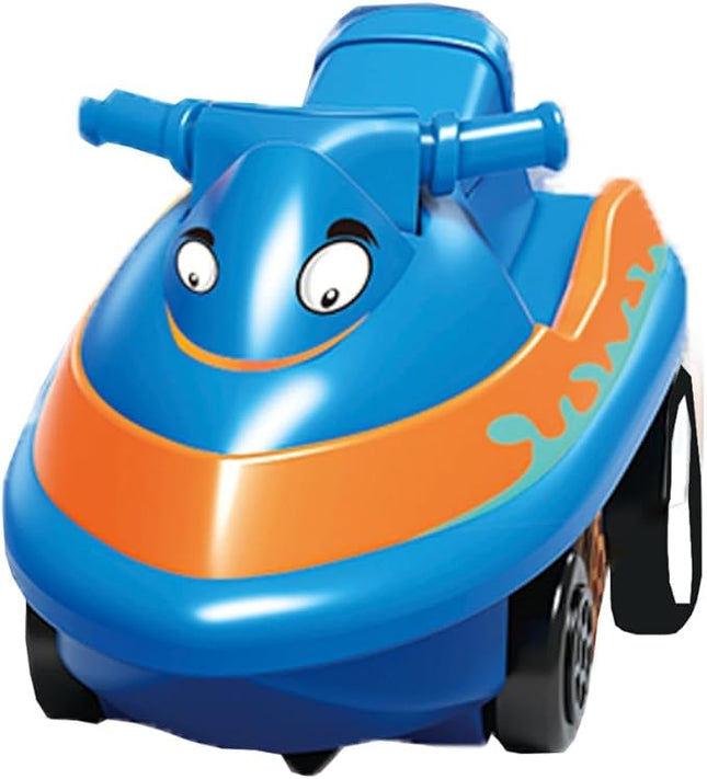 The Small Car Perfectly Designed for Puzzle Racer Kids Car Track,Adding Vehicles, and Adding Game Members, Add Fun to The Game (Motorboat)