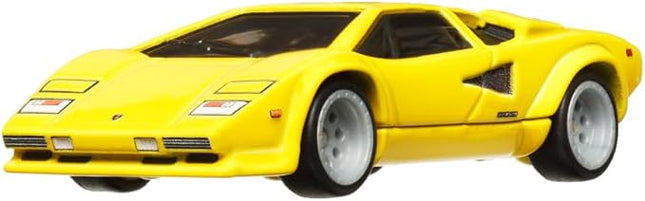 Lamborghini Countach LP 5000 QV Yellow Spettacolare Series Diecast Model Car by Hot Wheels