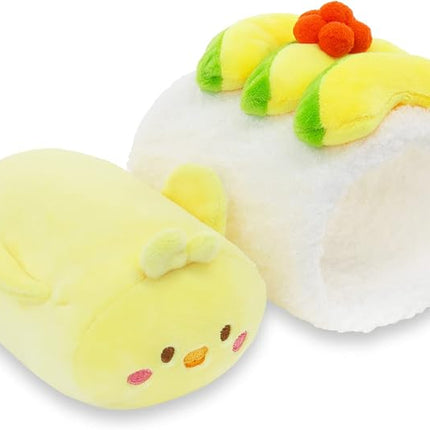 Anirollz Chickiroll Plush in Avocado Sushi – Kawaii Stuffed Animal with Removable Costume – Cute Squishy Plush Toy Gift for Girls & Kids