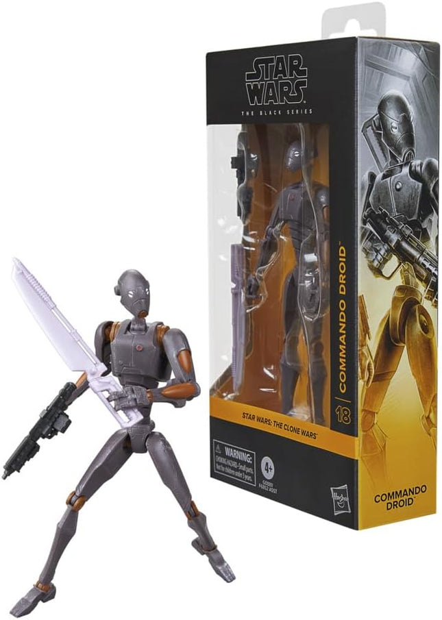 STAR WARS The Black Series Commando Droid, The Clone Wars Premium Collectible 6 Inch Action Figure
