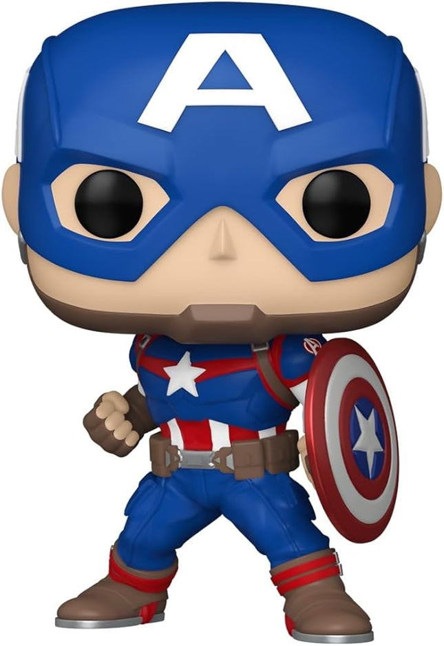 Funko Pop Marvel - Captain America - Marvel Comics - Collectable Vinyl Figure - Gift Idea - Official Merchandise - Toys for Kids & Adults - Superheroes Fans - Model Figure for Collectors and Display